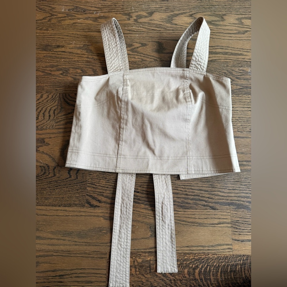 Robert Rodriguez Tie Back Utility Crop Top Size 2